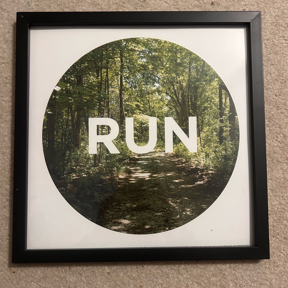 Hobby Lobby RUN Forest Art - Black and Green